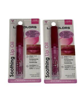L.A. Colors Dragonfruit Lip Oil Duo | Sheer Gloss Moisturizing 2 Pack